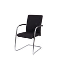 Workliving Chaise de réunion X1 - Confort, piètement luge, noir