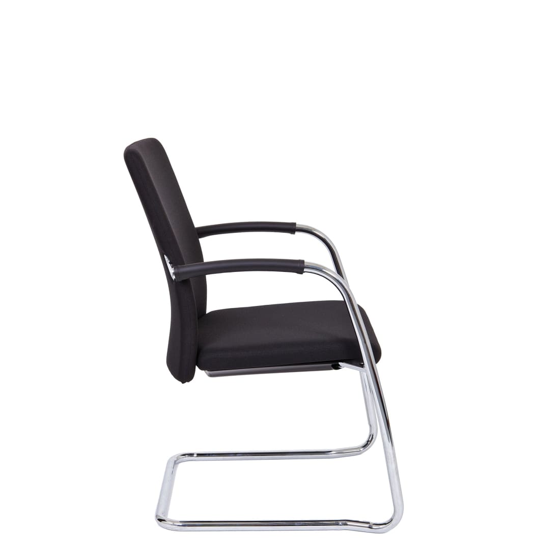 Workliving Chaise de réunion X1 - Confort, piètement luge, noir