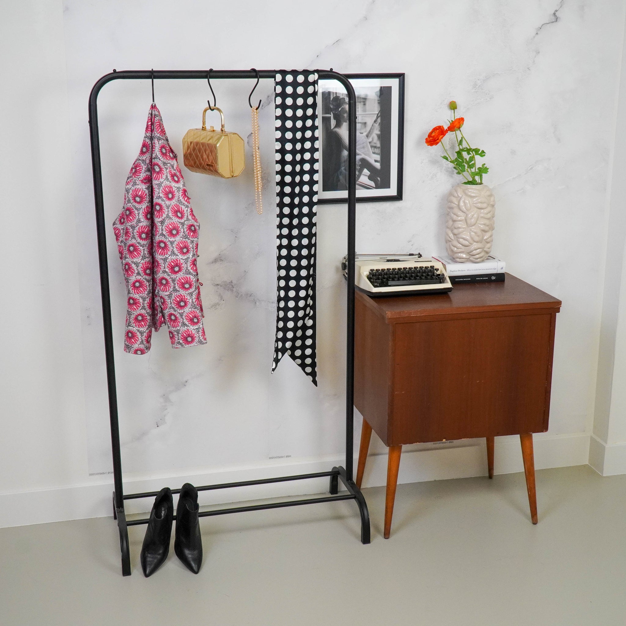 Portant à vêtements - Métal - Noir