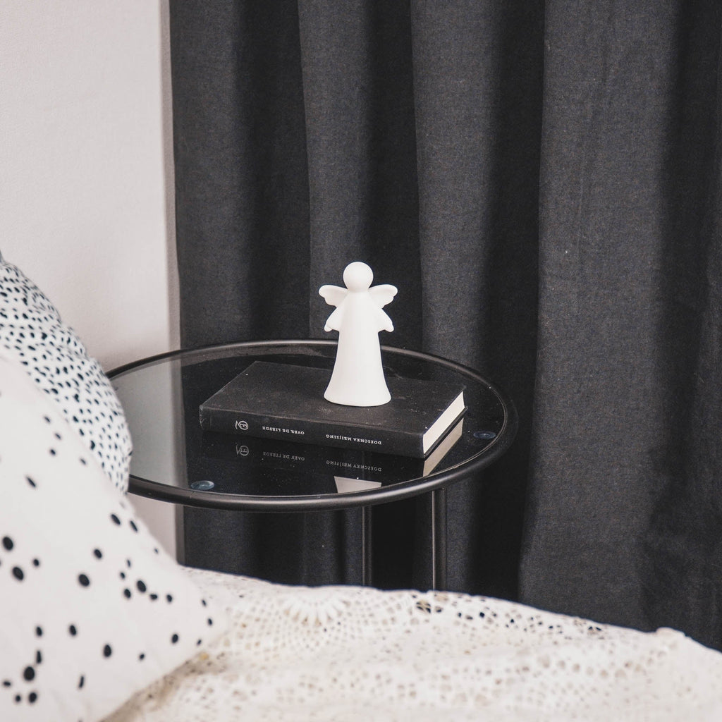 Lampe LED Ange  Céramique  blanc