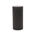 Table d'appoint / Pilier - Cylindre - MDF - Noir - 30 x 65 cm