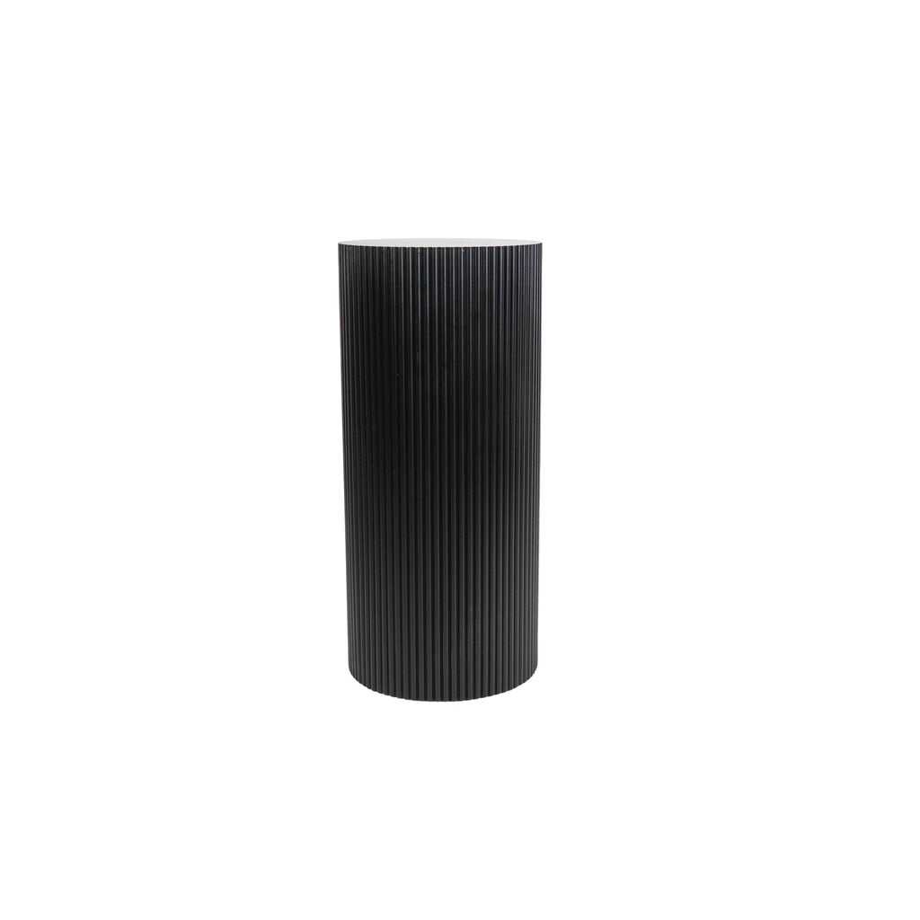 Table d'appoint / Pilier - Cylindre - MDF - Noir - 30 x 65 cm