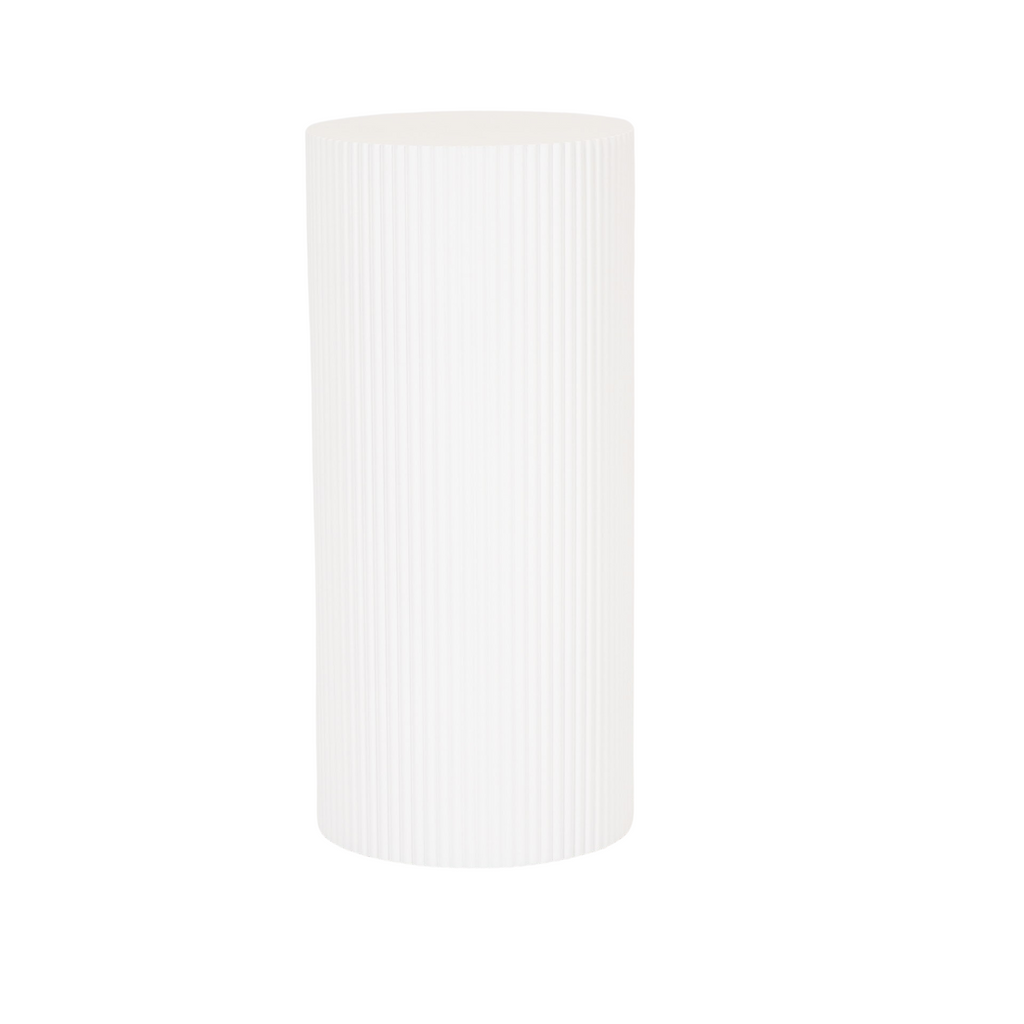 Table d'appoint / Pilier - Cylindre - MDF - blanc - 30x65cm