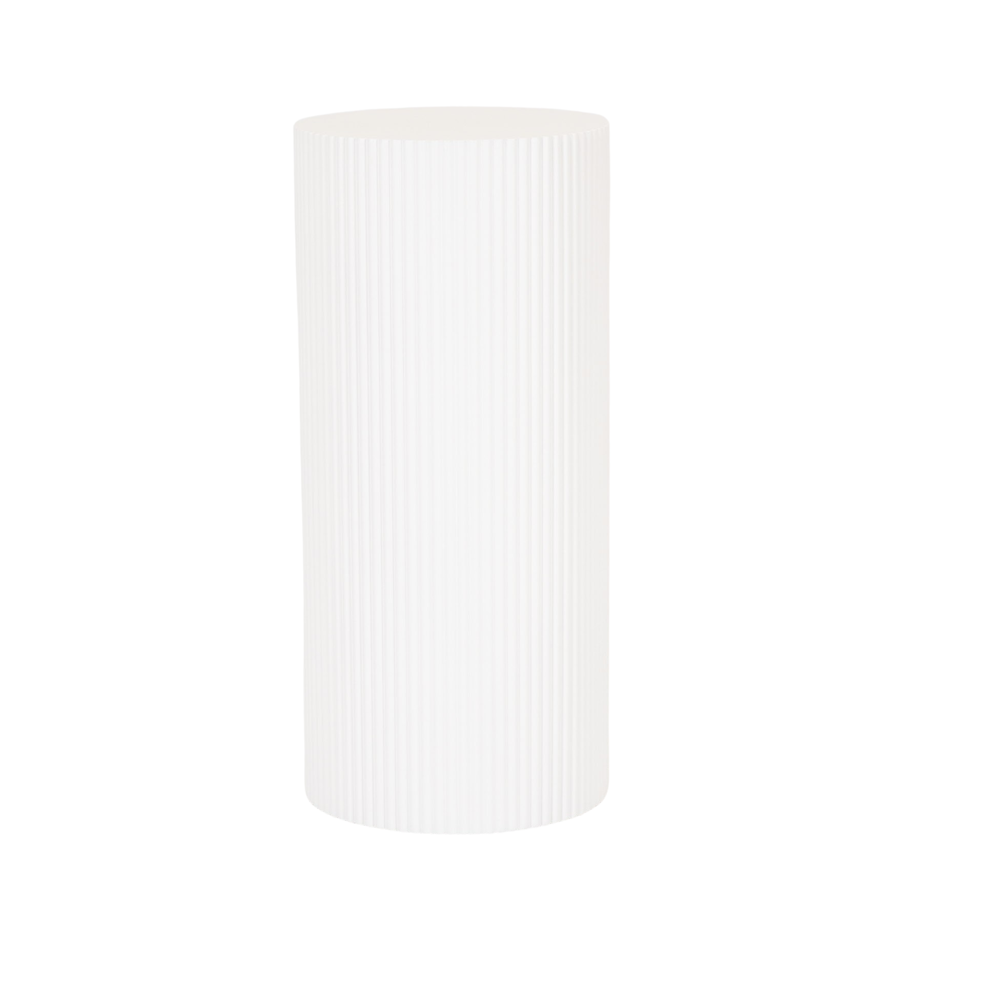 Table d'appoint / Pilier - Cylindre - MDF - blanc - 30x65cm