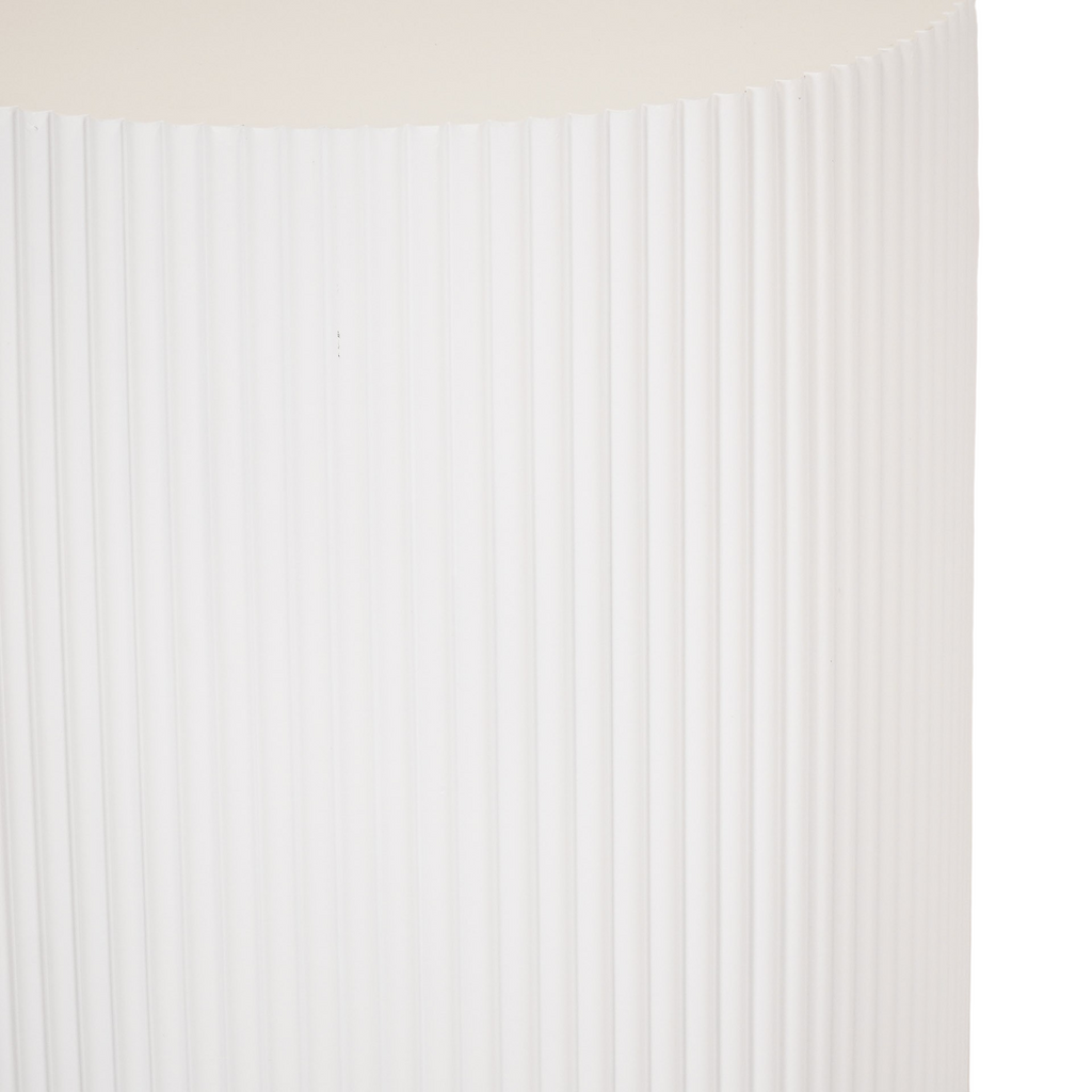 Table d'appoint / Pilier - Cylindre - MDF - blanc - 30x65cm