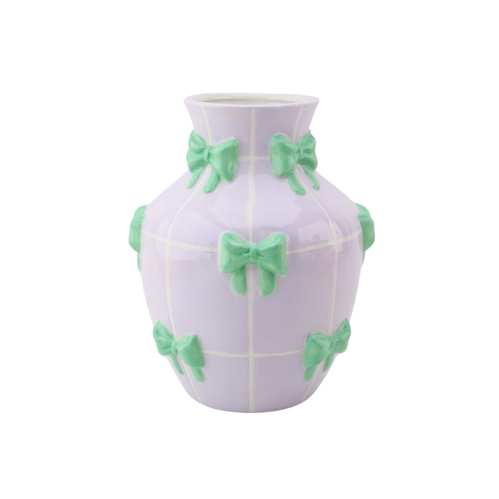 Vase à fleurs Rubans - Lilas/Menthe