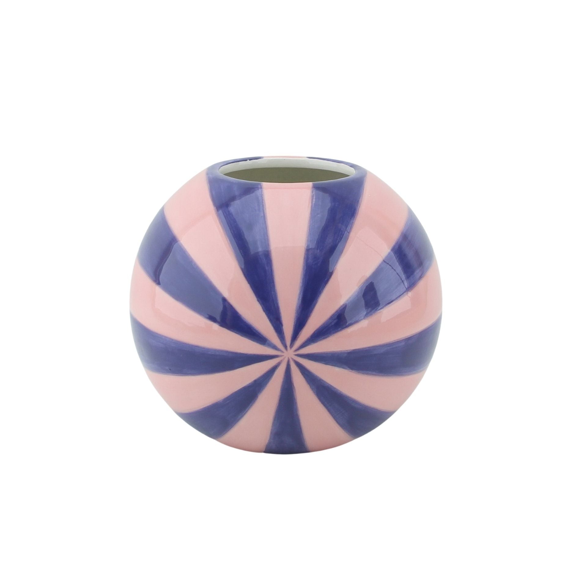 Vase - Vase à fleurs Swirl - Rose/Bleu - 15 x 15 x 15 cm