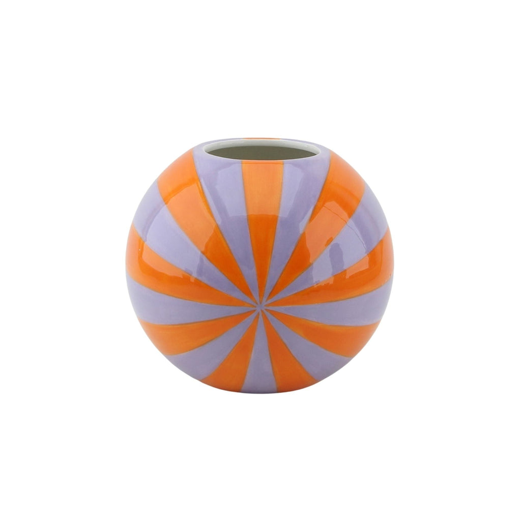 Vase à fleurs Tourbillon - Orange/Lilas