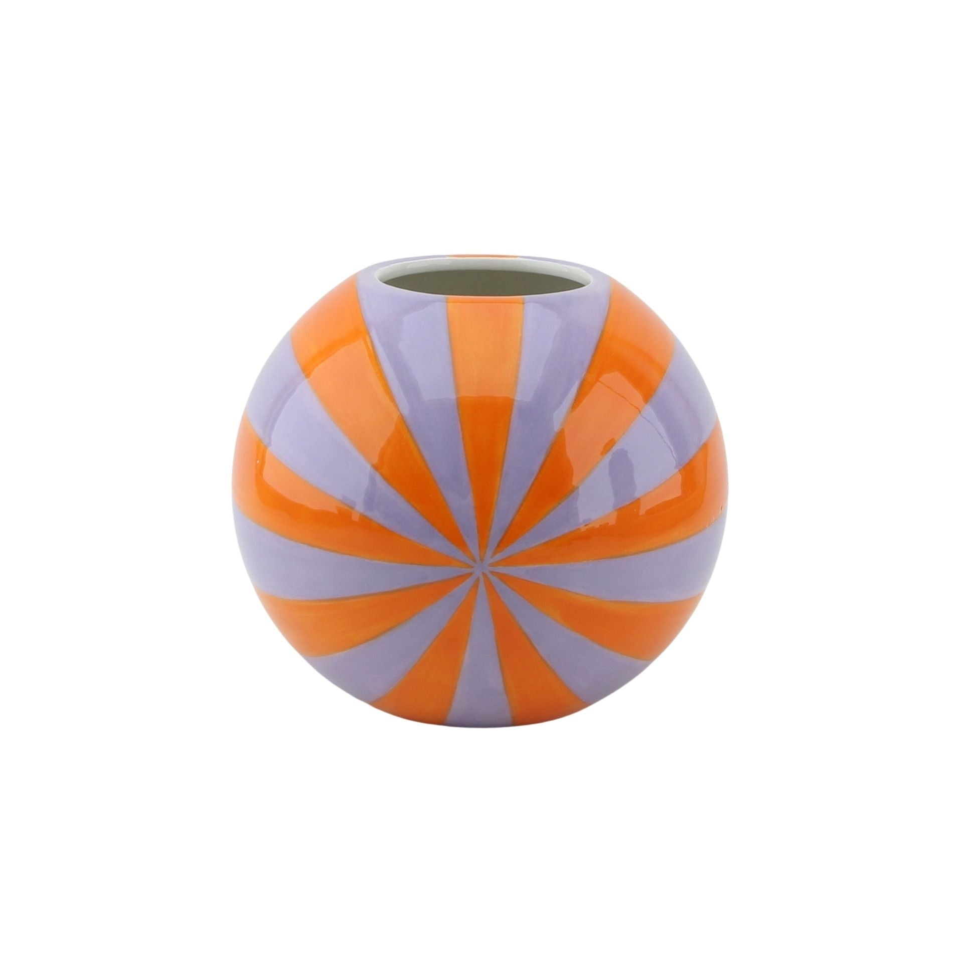 Vase à fleurs Tourbillon - Orange/Lilas