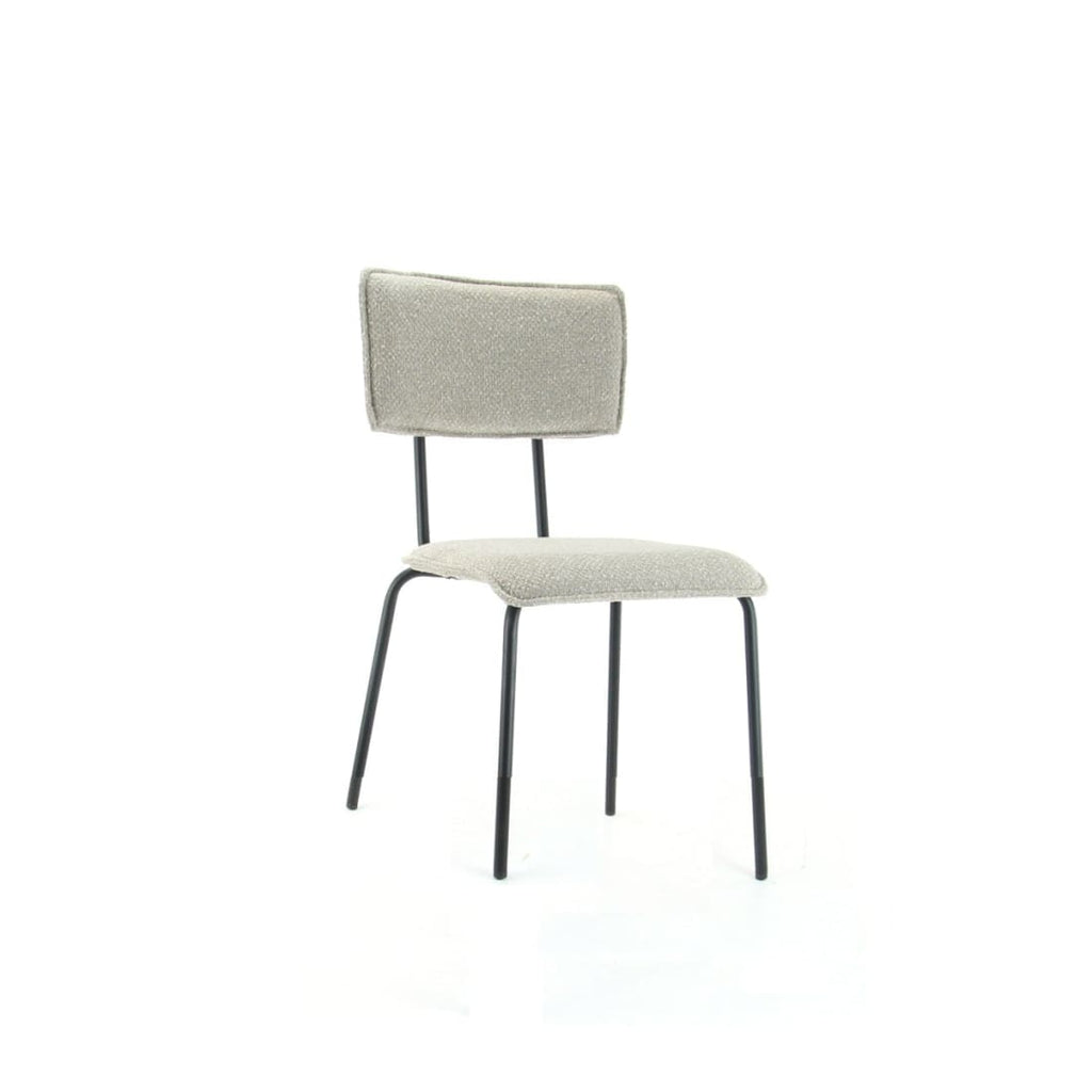 Workliving Chaise de salle à manger Bo Society - bouclé Shitake