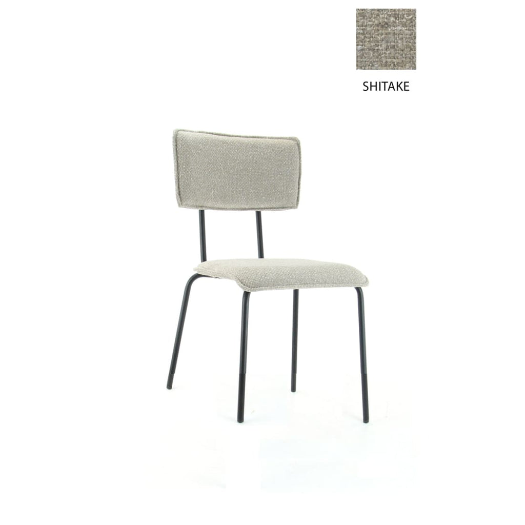 Workliving Chaise de salle à manger Bo Society - bouclé Shitake