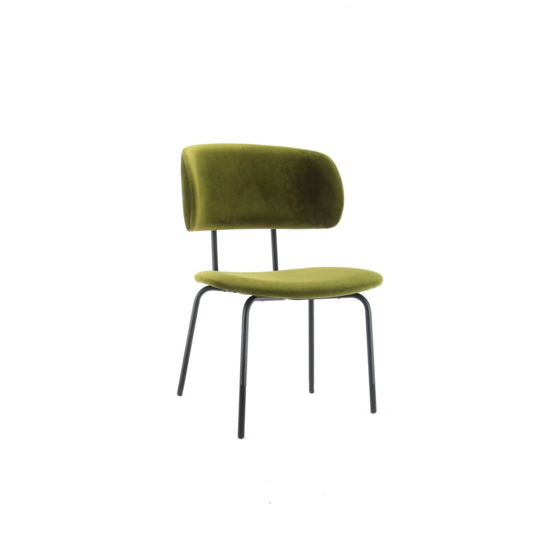 Workliving Chaise de salle à manger Bo RS - Velours Earth Army