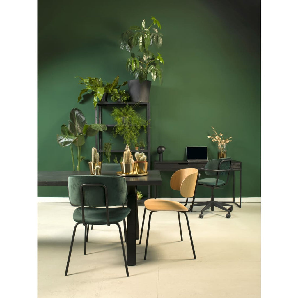 Workliving Chaise de salle à manger Bo RS - Velours Earth Army