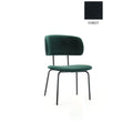 Workliving Chaise de salle à manger Bo RS - Velours Terre Forêt