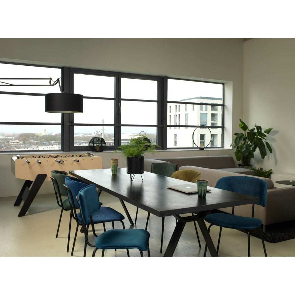 Workliving Chaise de salle à manger Bo RS - Velours Terre Forêt