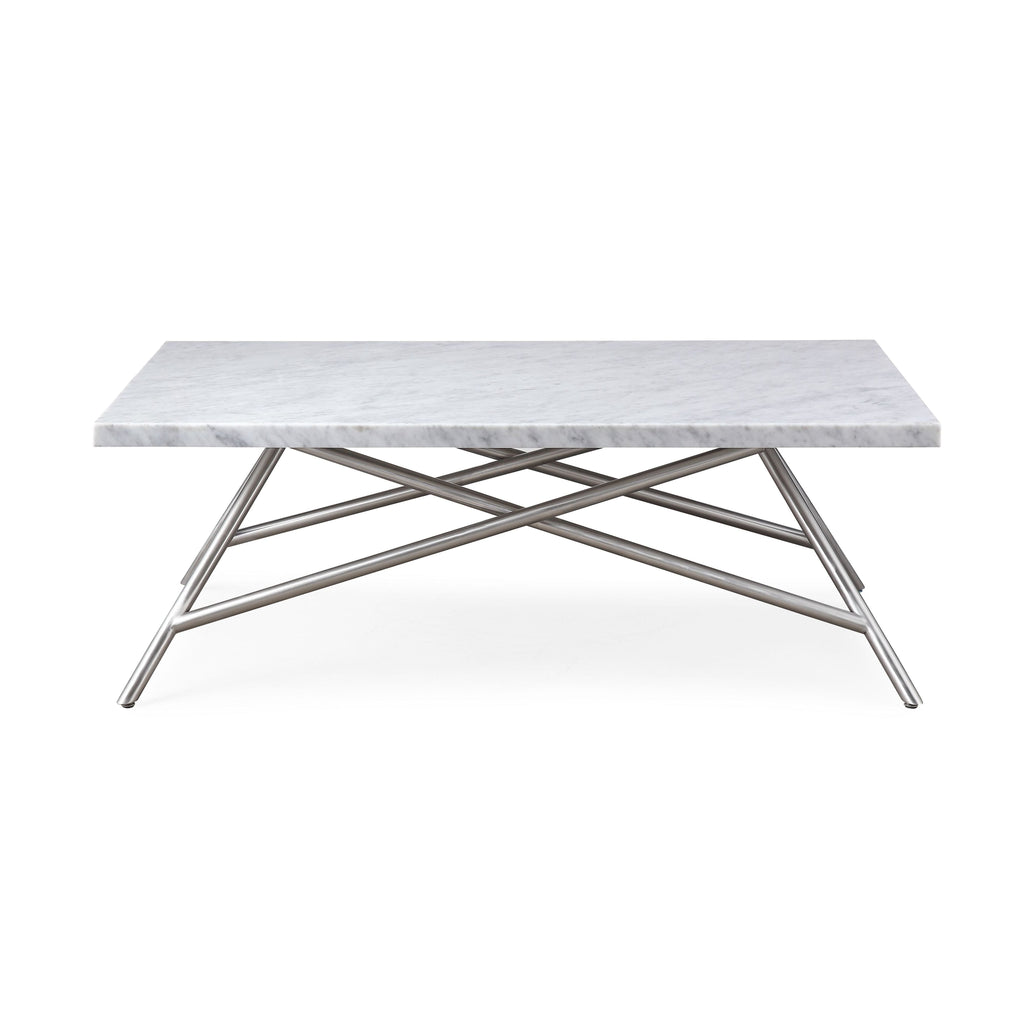 Table basse corail en marbre