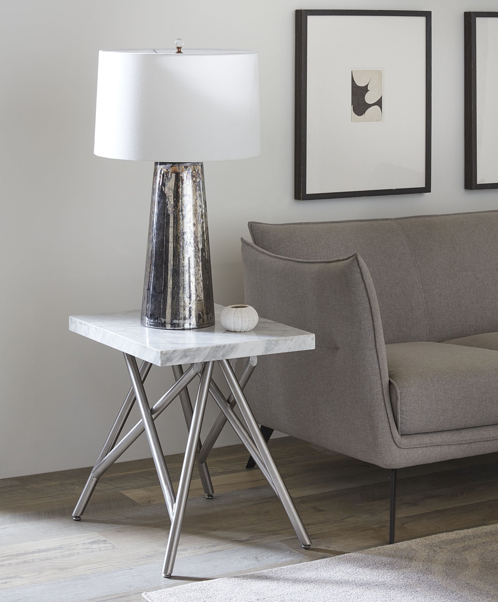 Table d'appoint Coral en marbre