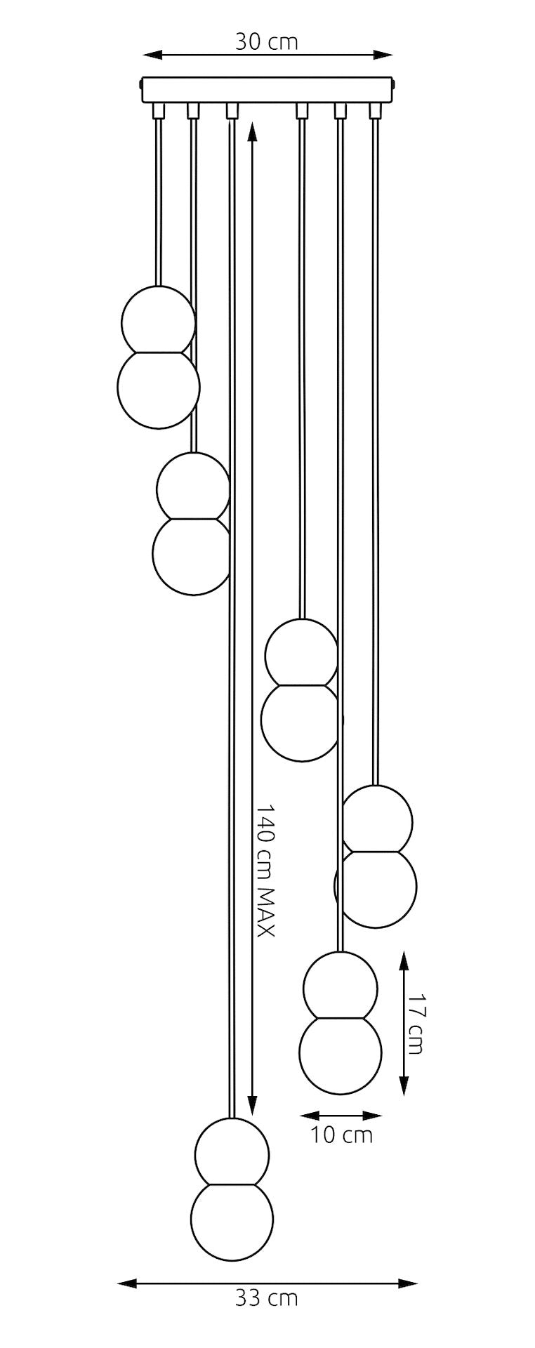Suspension LOOP 6 MOKA