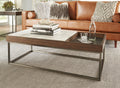 Table basse Ennis en sable brun