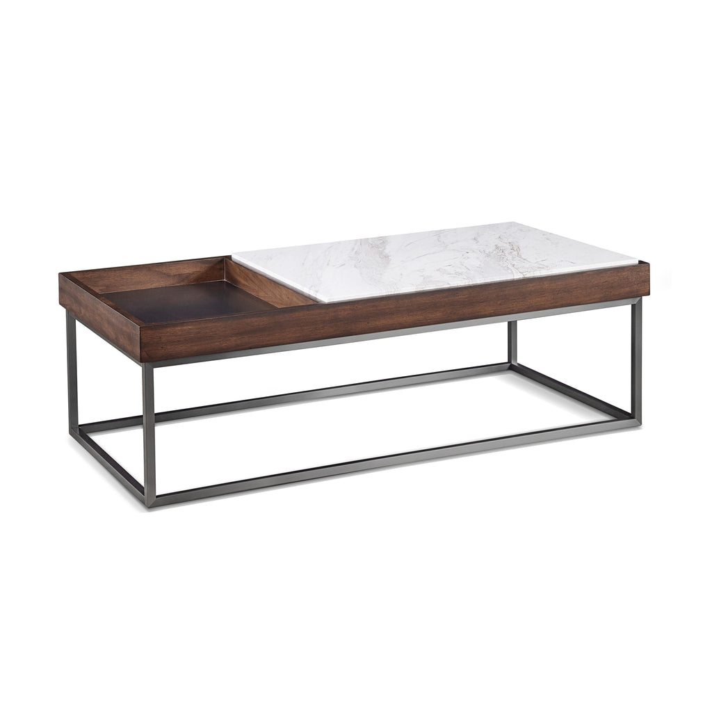 Table basse Ennis en sable brun