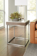 Table d'appoint Ennis en sable brun