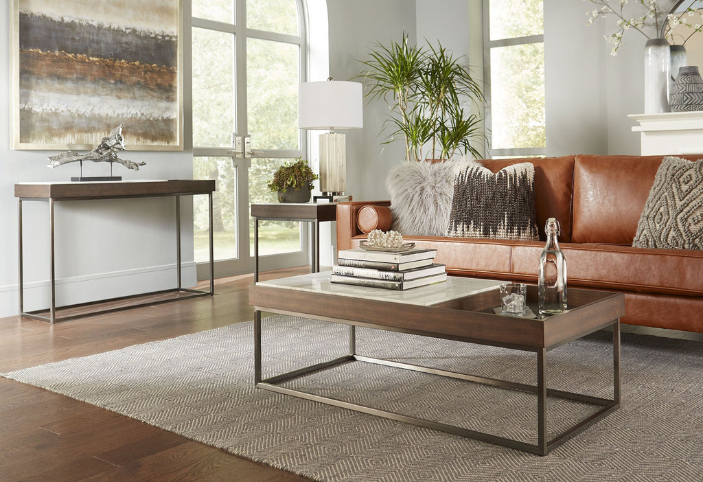 Table d'appoint Ennis en sable brun