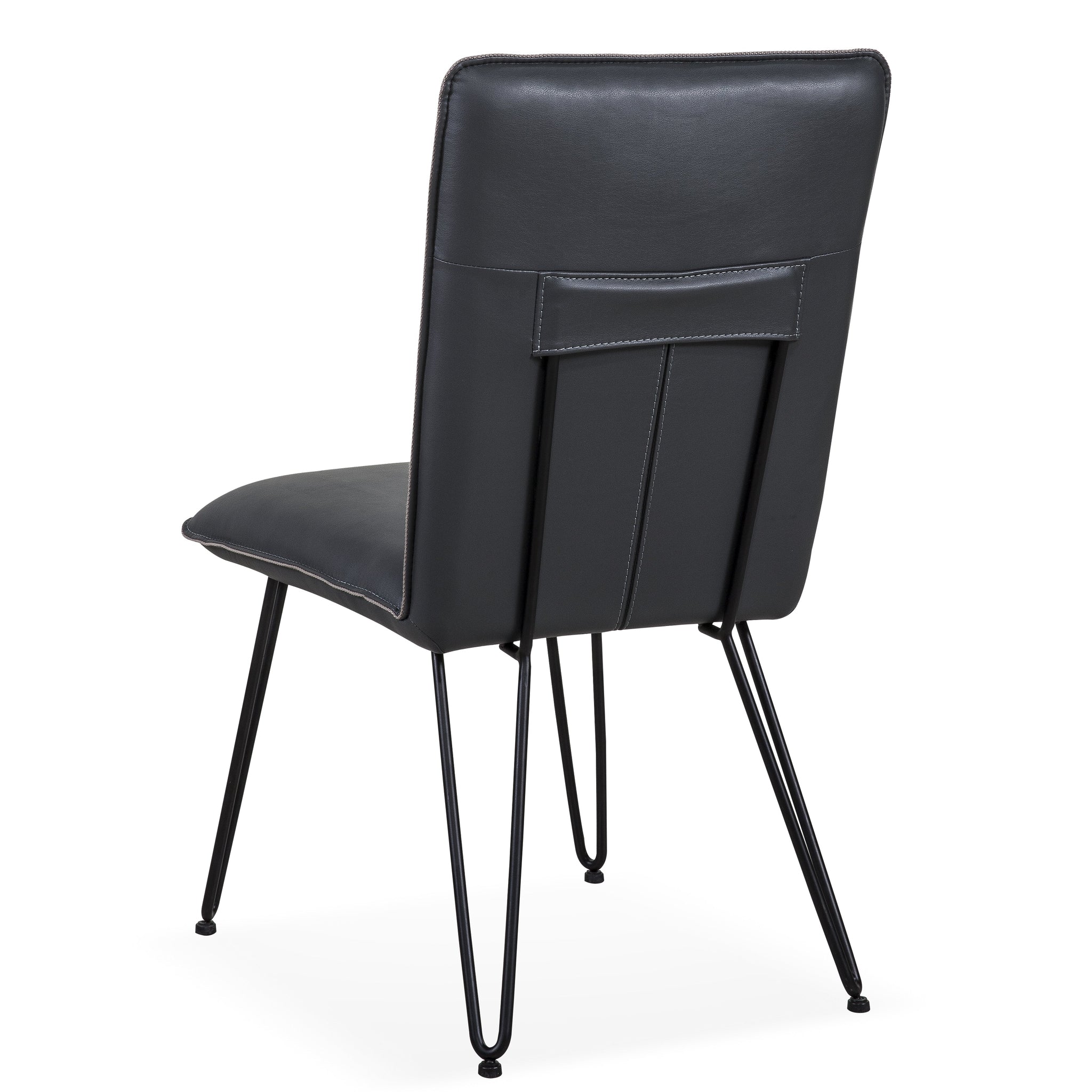Chaise de salle à manger moderne à pieds demi-épingle, coloris cobalt, lot de 2