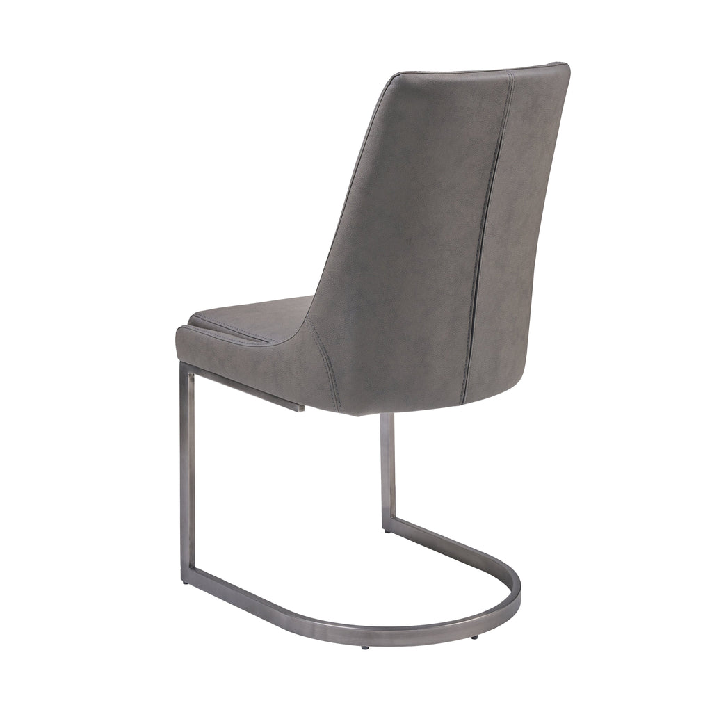Lot de 2 chaises de salle à manger Oxford en gris basalte