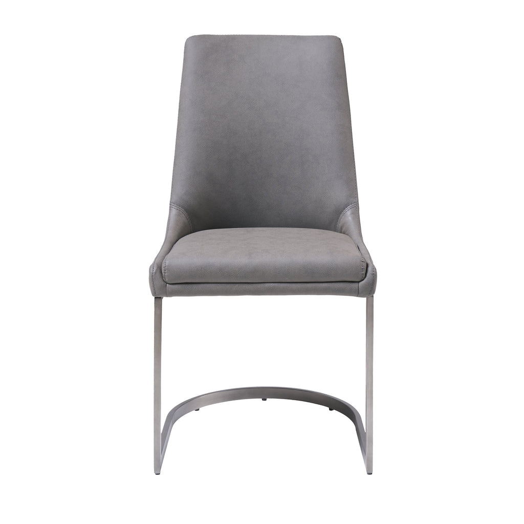 Lot de 2 chaises de salle à manger Oxford en gris basalte