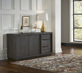 Buffet Oxford en gris basalte