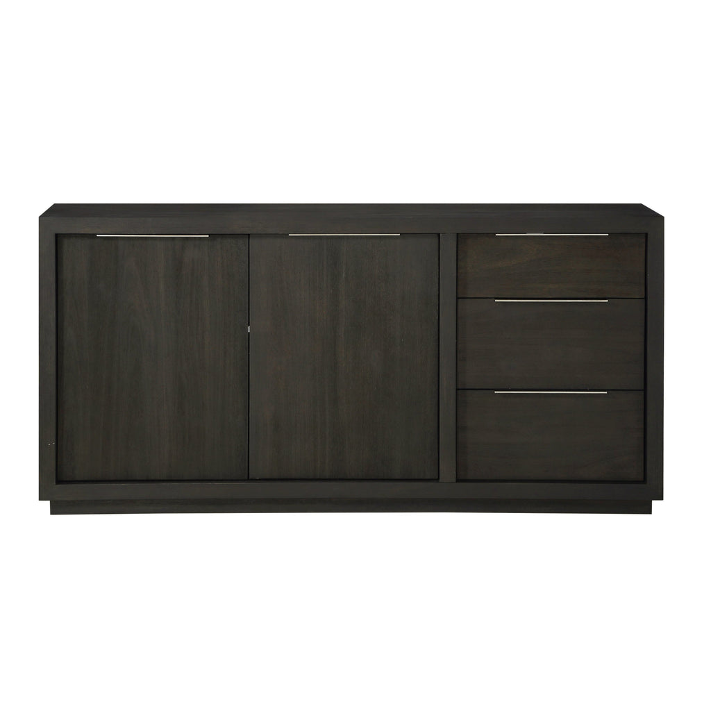 Buffet Oxford en gris basalte
