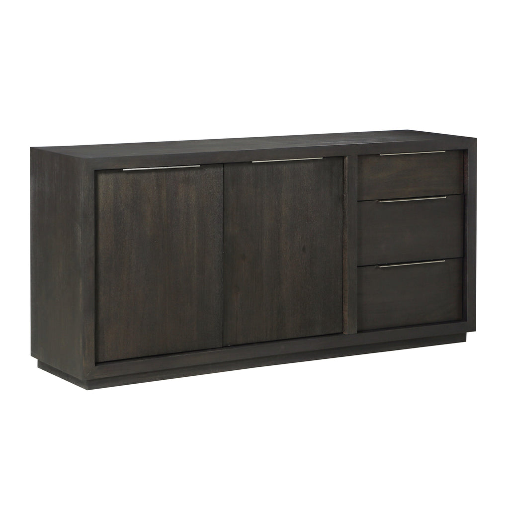 Buffet Oxford en gris basalte