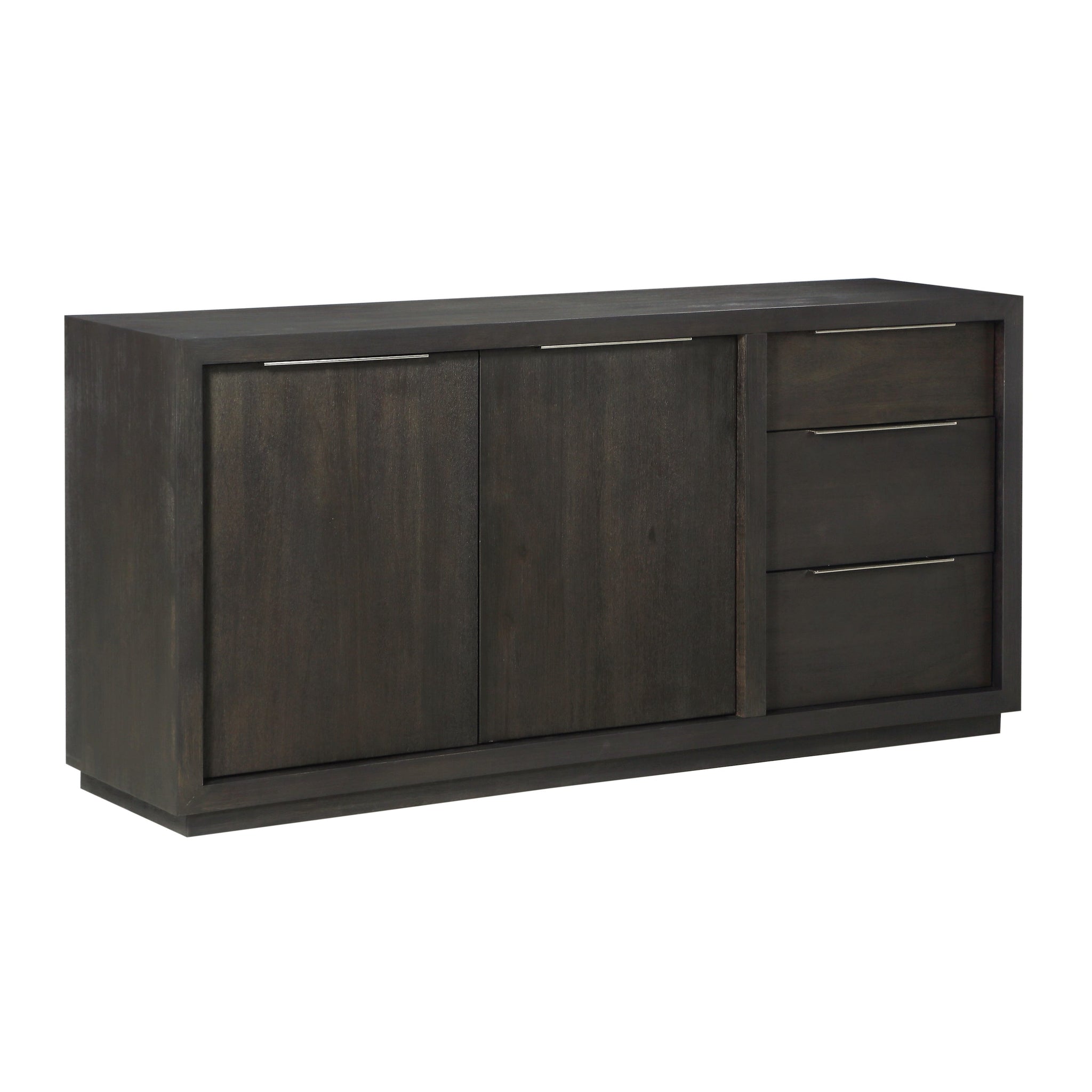 Buffet Oxford en gris basalte