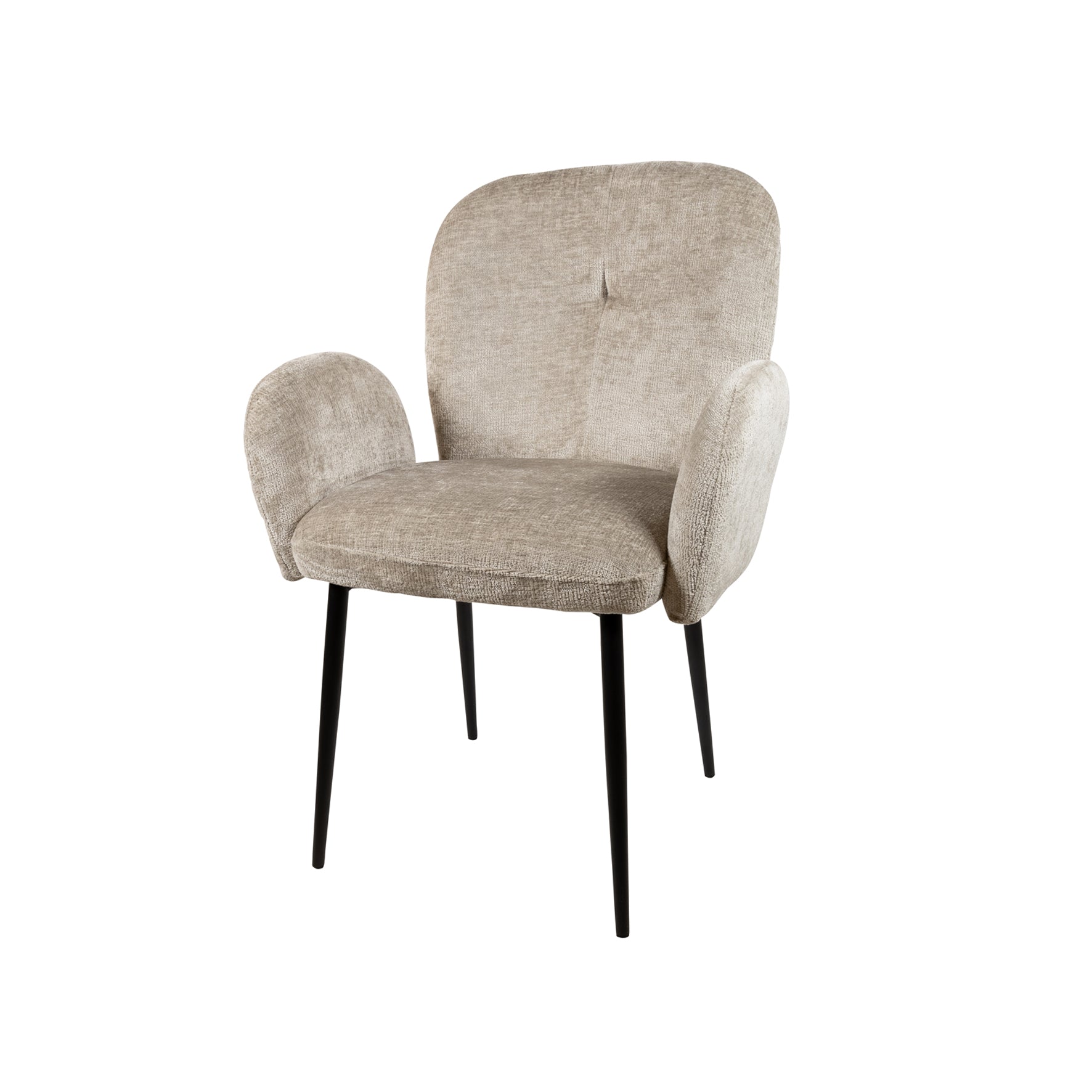 Chaise de salle à manger Bobby - avec accoudoirs - Perfect Harmony - Liver 04 (lot de 2)