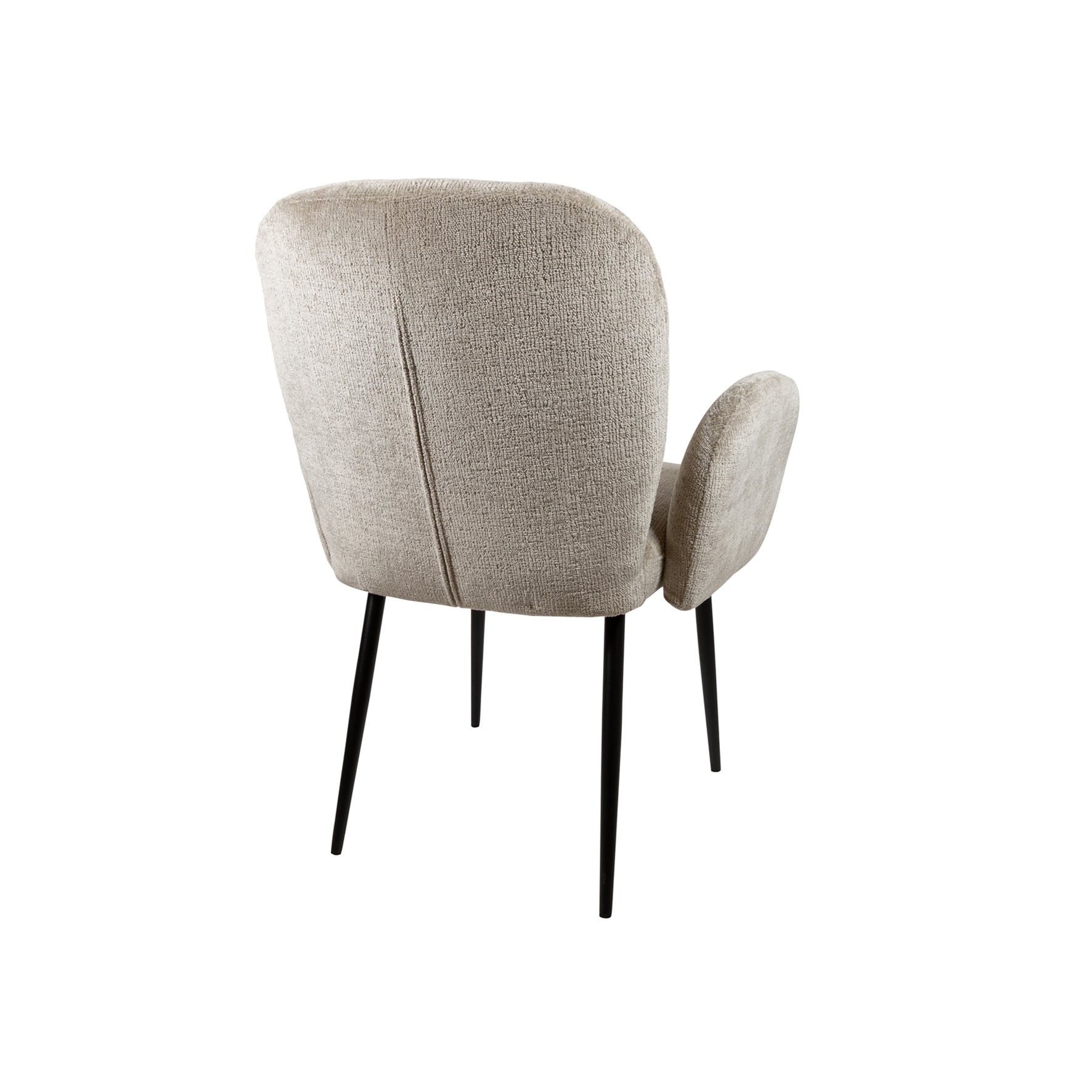 Chaise de salle à manger Bobby - avec accoudoirs - Perfect Harmony - Liver 04 (lot de 2)