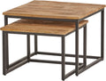 Table basse carrée Cuba, lot de 2, taille moyenne