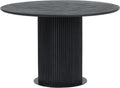 Table à manger Ø120, acacia noir