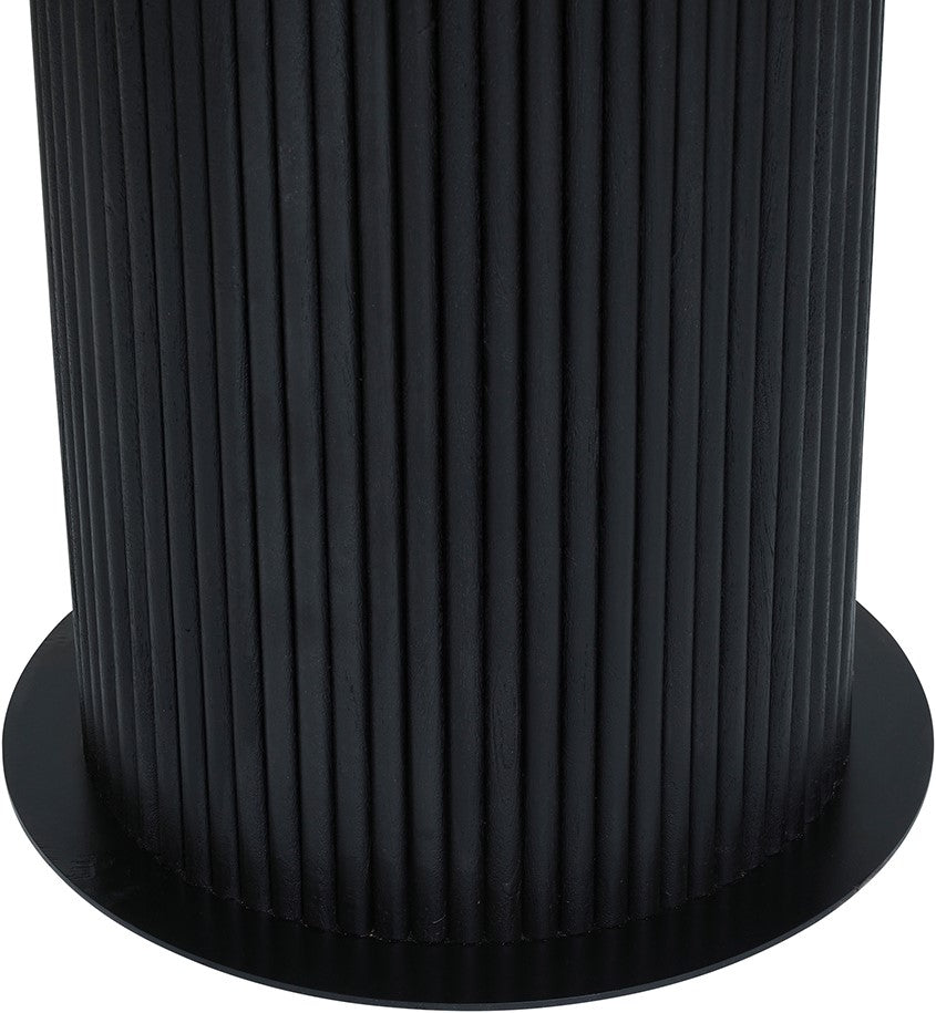 Table à manger Ø120, acacia noir