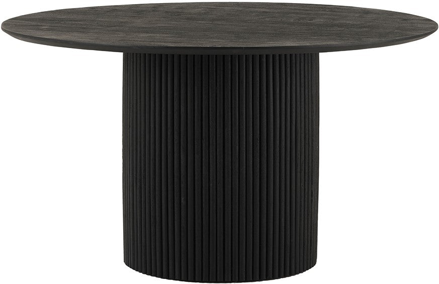 Table de salle à manger Ø140, acacia noir