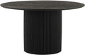 Table de salle à manger Ø140, acacia noir