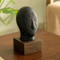 Sculpture artisanale Ecomix Visage serein