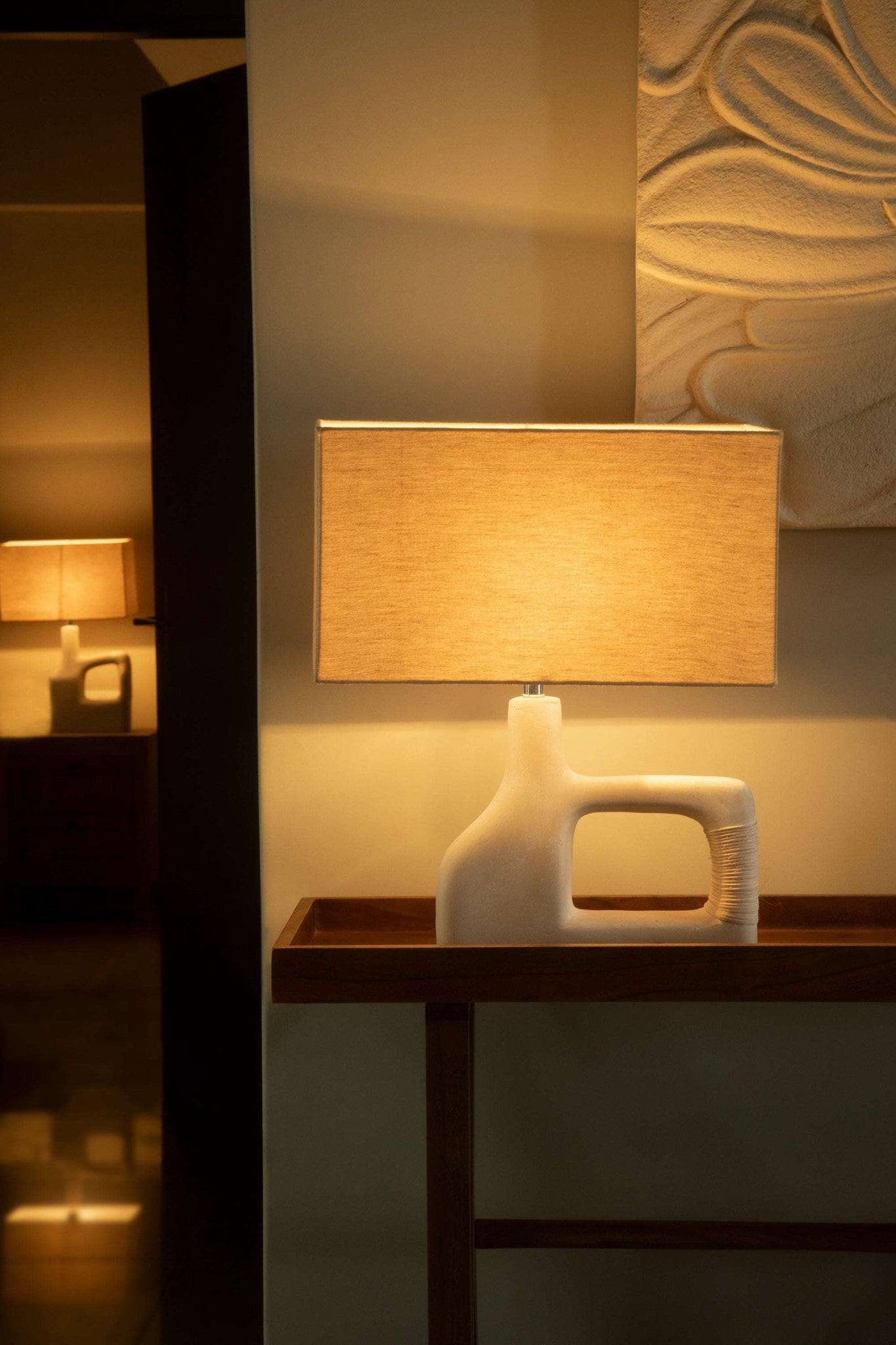Sarafay Ecomix Petite lampe de table artisanale