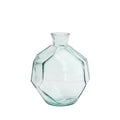 Le vase origami rond - bleu