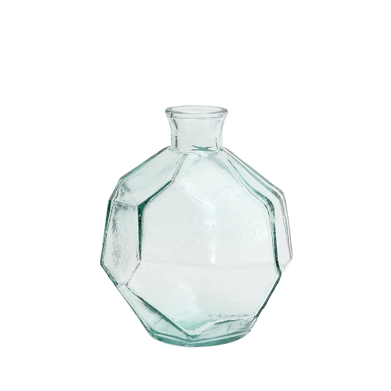 Le vase origami rond - bleu