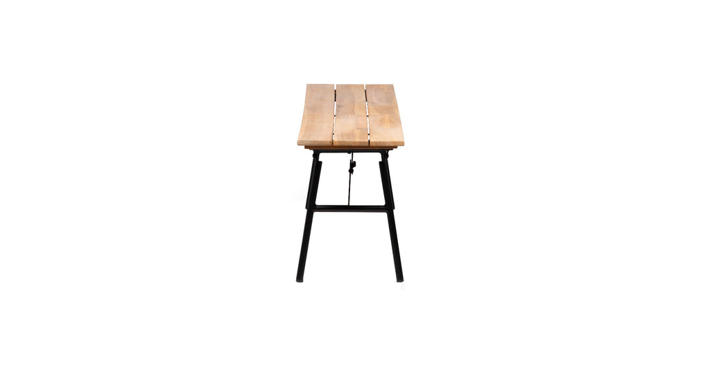 Vernon - banc pliant en acacia aspect clair