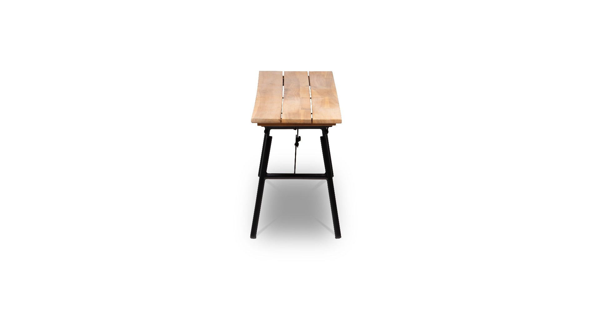 Vernon - banc pliant en acacia aspect clair