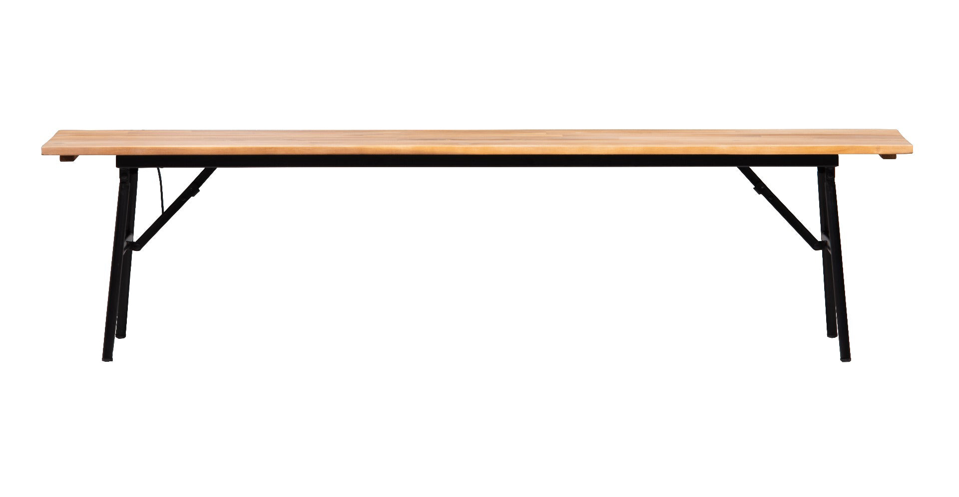 Vernon - banc pliant en acacia aspect clair