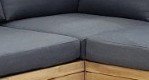 Ensemble lounge d'angle Los Angeles - Acier thermolaqué anthracite
