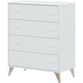 Commode - Sweet - 4 tiroirs - Blanc - 95 x 77,5 x 40 cm