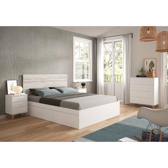 Commode - Sweet - 4 tiroirs - Blanc - 95 x 77,5 x 40 cm